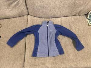 Columbia Fleece Jacket Size Xs Youth Blue Purple Full Zip